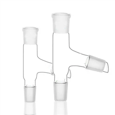 Høykvalitets laboratorieglassglass destillasjonshode med kort vei med separat kondensatorglassdestillasjonshode 24/29 29/32