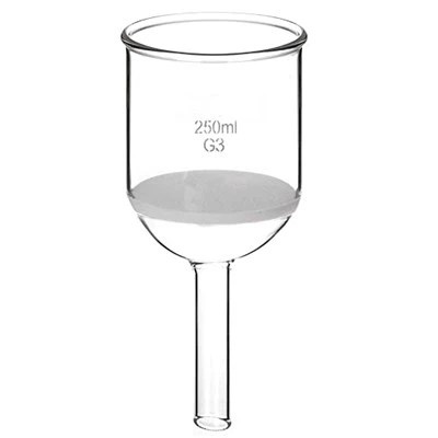 Laboratorieglassfiltertrakt Buchnertrakt med frittet skive